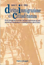Fascículo, Diritto, immigrazione e cittadinanza. Fascicolo 2, 2001, Franco Angeli
