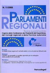 Fascículo, Parlamenti regionali. MAG./AGO., 2002, Franco Angeli