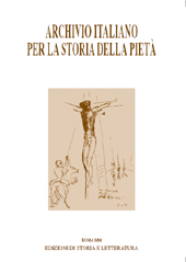 Fascicolo, Archivio italiano per la storia della pietà. XX - MMVII, 2007, Edizioni di storia e letteratura