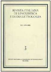 Heft, Rivista italiana di linguistica e di dialettologia : XIV, 2012, Fabrizio Serra