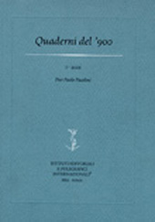 Fascicule, Quaderni del '900 : XXIII, 2023, Fabrizio Serra