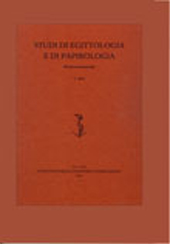 Article, Analisi xilologica della tavoletta lignea del Museo Papirologico dell'Università del Salento (tul inv. C 1), Fabrizio Serra