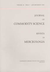Fascicule, Journal of commodity science, technology and quality : rivista di merceologia, tecnologia e qualità. JAN./MAR., 2001, CLUEB  ; Coop. Tracce