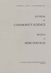 Fascicolo, Journal of commodity science, technology and quality : rivista di merceologia, tecnologia e qualità. JUL./SEP., 2001, CLUEB  ; Coop. Tracce