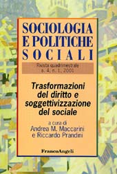 Fascicule, Sociologia e politiche sociali. Fascicolo 1, 2001, Franco Angeli