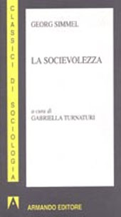 eBook, La socievolezza, Simmel, Georg, 1858-1918, Armando