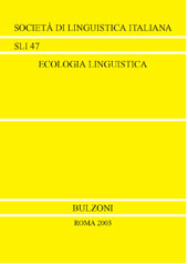 E-book, Ecologia linguistica : atti del 36. Congresso internazionale di studi della Società di linguistica italiana (SLI) : Bergamo, 26-28 settembre 2002, Bulzoni