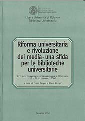 Chapter, Dieci regole d'oro per la riorganizzazione delle biblioteche universitarie : l'esperienza di università italiane, Casalini libri