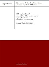 Capitolo, Finitezza, critica dell'ontologia e desiderio dell'Uno : una lettura degli Inédits di Jean Nabert, Morlacchi