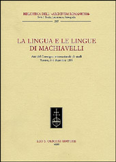 Chapitre, Machiavelli e il teatro tragico del Settecento, L.S. Olschki