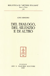 E-book, Del dialogo, del silenzio e di altro, Benzoni, Gino, L.S. Olschki