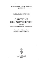 eBook, Cantiche del Novecento : Dante nell'opera di Luzi e Pasolini, L.S. Olschki
