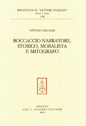 E-book, Boccaccio narratore, storico, moralista e mitografo, Zaccaria, Vittorio, L.S. Olschki