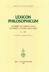 Kapitel, Il costituirsi del campo lessicale dell'experientia in greco e in latino, L.S. Olschki