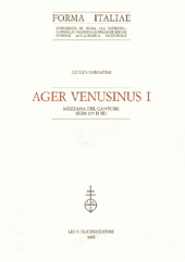 eBook, Ager Venusinus 1. : Mezzana del Cantore, IGM 175 2. SE, Sabbatini, Giulio, L.S. Olschki