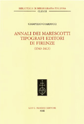 eBook, Annali dei Marescotti tipografi editori di Firenze : 1563-1613, L.S. Olschki