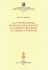 E-book, La controversia di Poggio Bracciolini e Guarino Veronese su Cesare e Scipione, L.S. Olschki