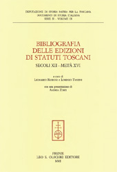 eBook, Bibliografia delle edizioni di statuti toscani : secoli 12.-metà 16., L.S. Olschki