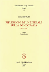 E-book, Riflessioni di un liberale sulla democrazia : 1943-1947, Einaudi, Luigi, L.S. Olschki
