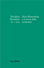 Artículo, Esitazione rischiosa e dispendio di prestazioni : una riflessione su Hans Blumenberg, Quodlibet