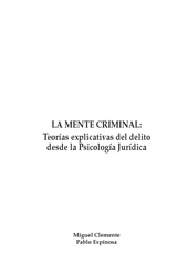 E-book, La mente criminal : teorías explicativas del delito desde la psicología jurídica, Dykinson
