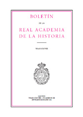 Issue, Boletín de la Real Academia de la Historia : CXCVIII,III, 2001, Real Academia de la Historia