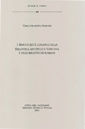 E-book, I manoscritti coranici della Biblioteca apostolica Vaticana e delle biblioteche romane, Biblioteca apostolica vaticana