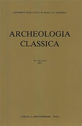Issue, Archeologia classica : rivista del dipartimento di scienze storiche archeologiche e antropologiche dell'antichità : LII, n.s.2, 2001, "L'Erma" di Bretschneider