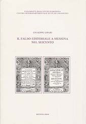 E-book, Il falso editoriale a Messina nel Seicento, Centro interdipartimentale di studi umanistici, Università degli studi di Messina