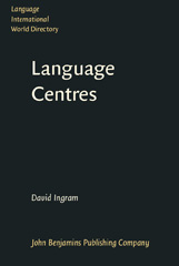 eBook, Language Centres, John Benjamins Publishing Company