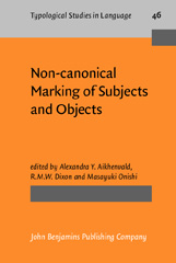 E-book, Non-canonical Marking of Subjects and Objects, John Benjamins Publishing Company