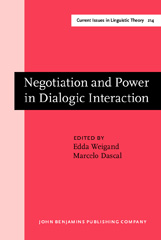 E-book, Negotiation and Power in Dialogic Interaction, John Benjamins Publishing Company