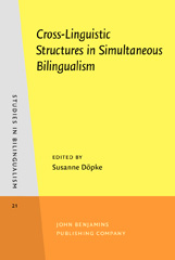 E-book, Cross-Linguistic Structures in Simultaneous Bilingualism, John Benjamins Publishing Company