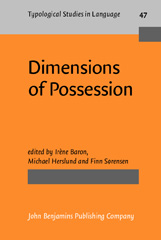 eBook, Dimensions of Possession, John Benjamins Publishing Company