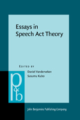 E-book, Essays in Speech Act Theory, John Benjamins Publishing Company