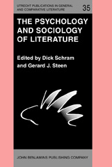 E-book, The Psychology and Sociology of Literature, John Benjamins Publishing Company