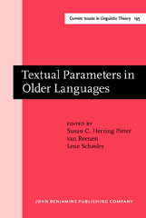 E-book, Textual Parameters in Older Languages, John Benjamins Publishing Company