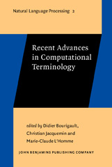 E-book, Recent Advances in Computational Terminology, John Benjamins Publishing Company