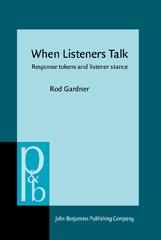 E-book, When Listeners Talk, Gardner, Rod., John Benjamins Publishing Company