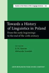 E-book, Towards a History of Linguistics in Poland, John Benjamins Publishing Company