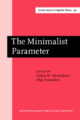 eBook, The Minimalist Parameter, John Benjamins Publishing Company
