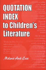 E-book, Quotation Index to Children's Literature, Axel-Lute, Melanie, Bloomsbury Publishing