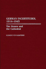 eBook, German Incertitudes, 1914-1945, Bloomsbury Publishing