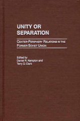 E-book, Unity or Separation, Kempton, Daniel R., Bloomsbury Publishing