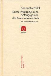 E-book, Kants "Metaphysische Anfangsgründe der Naturwissenschaft" : Ein kritischer Kommentar, Felix Meiner Verlag