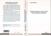 E-book, Archéologie et évolution de la notion d'auteur, L'Harmattan