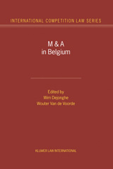 E-book, M&A in Belgium, Kluwer Law International