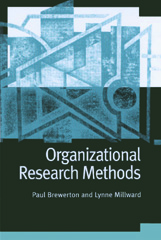 E-book, Organizational Research Methods : A Guide for Students and Researchers, Brewerton, Paul M., Sage