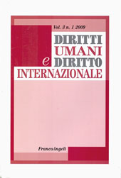 Fascículo, Diritti umani e diritto internazionale. Fascicolo 3, 2010, Franco Angeli