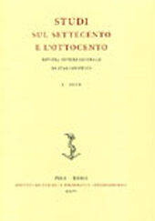 Heft, Studi sul Settecento e l'Ottocento : rivista internazionale di italianistica : XVIII, 2023, Fabrizio Serra